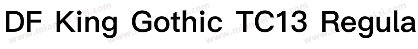 DF King Gothic TC13 Regular字体转换